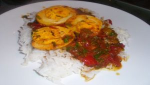 Boiled-egg tomato curry
